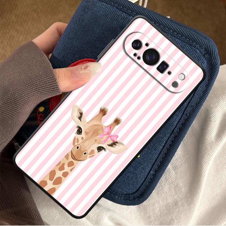 Phone Cases Pixel 10 Pro - Cartoon Giraffe Funda Phone Cover Case