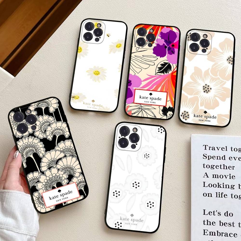 Phone Cases Kate Spade - K-Kate S-Spade Black Soft Phone Case
