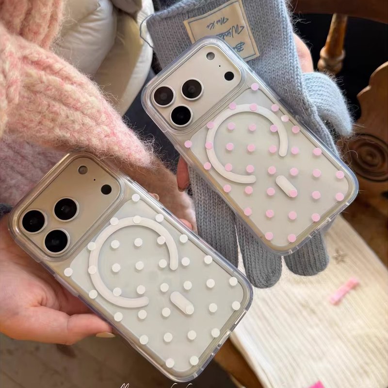Phone Cases Cool Girl - Korean Ins Polka Dots Y2K Girl