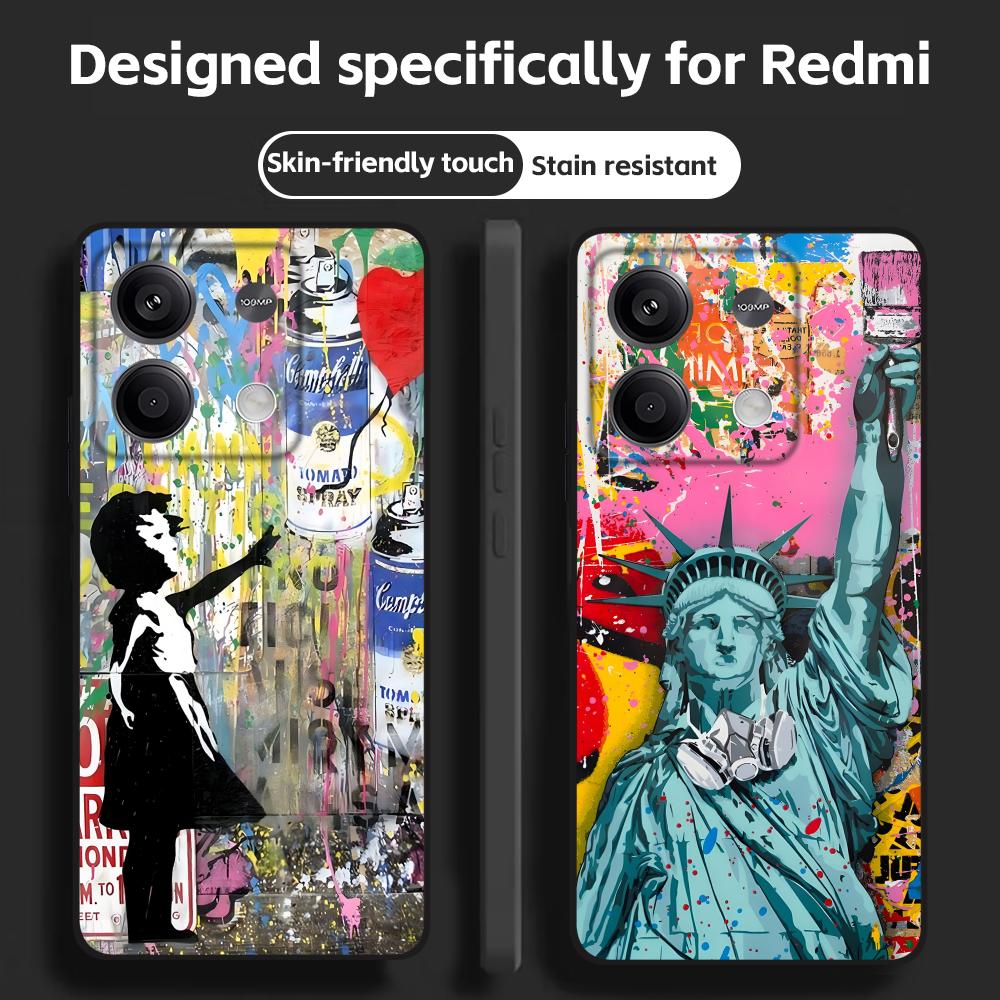 Phone Cases Xiaomi 14 - Banksy Graffiti Art Phone Case For