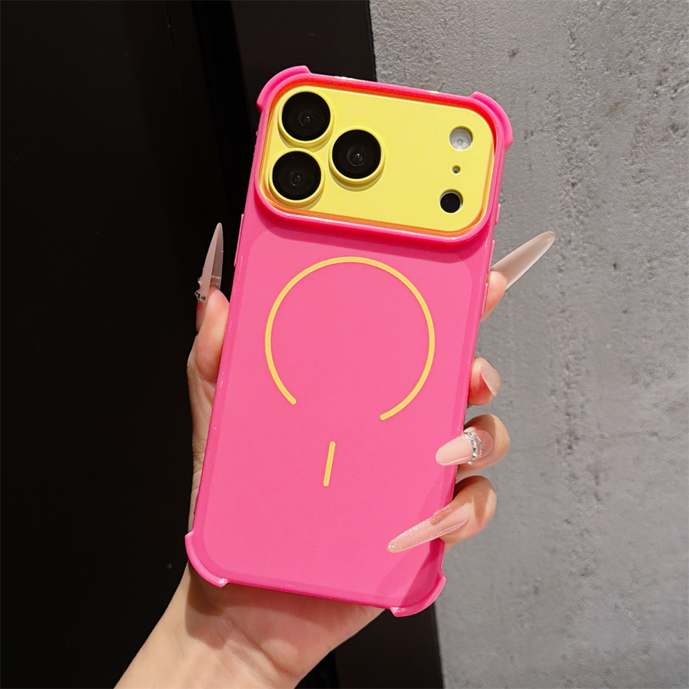 Phone Cases For Iphone 16 - Contrast Color Armor Phone Case for