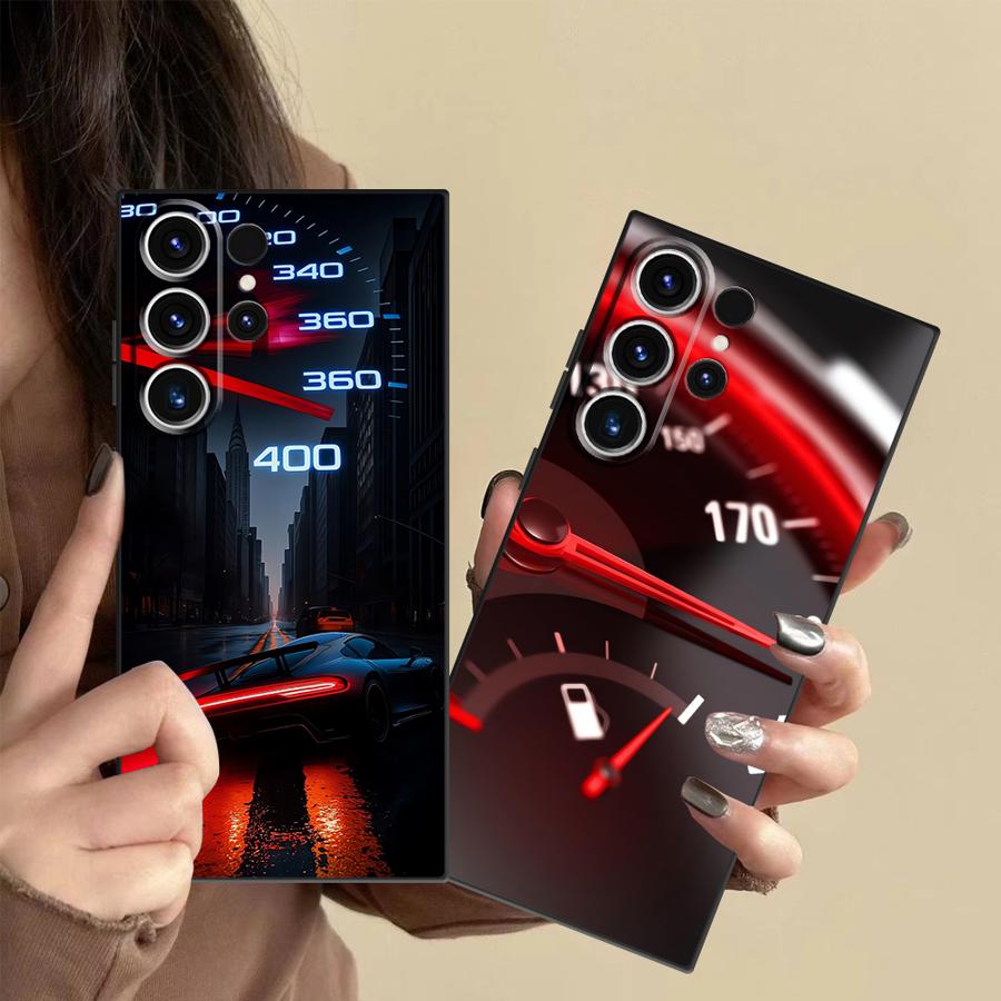 Phone Cases Galaxy S24 - Red Car Gauge Case for Samsung