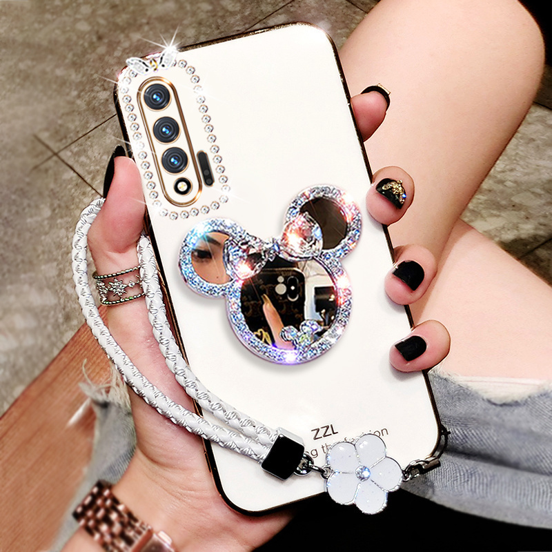 Phone Cases Rimowa - Luxury Glitter Diamond Cartoon Vanity Mirror
