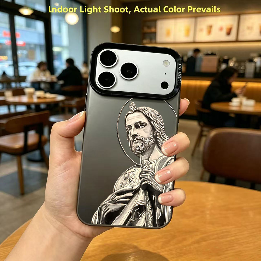 Phone Cases For Iphone 16 - San Judas Tadeo Pattern Design Phone