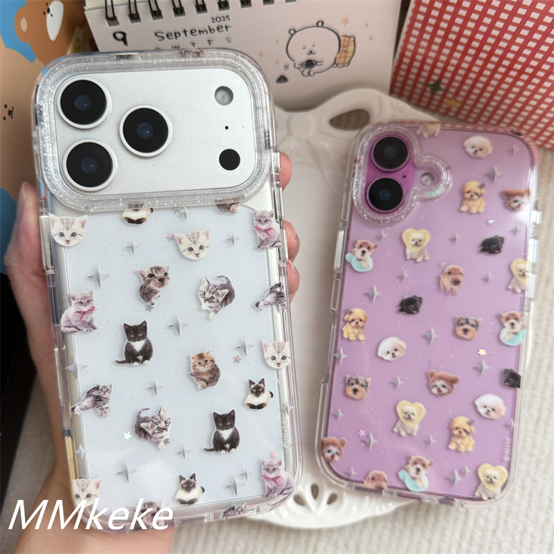 Phone Cases Cool Girl - Korea ins Full Screen Kitten Puppy
