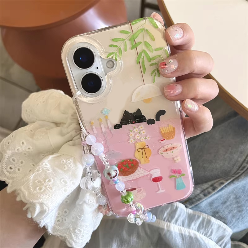 Phone Cases Cool Girl - Ins Girl Cute Dining Table Little