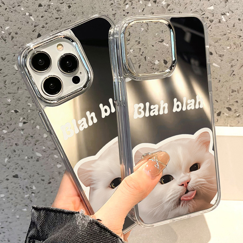 Phone Cases Cat - Luxury Make UP Mirror Phone Case