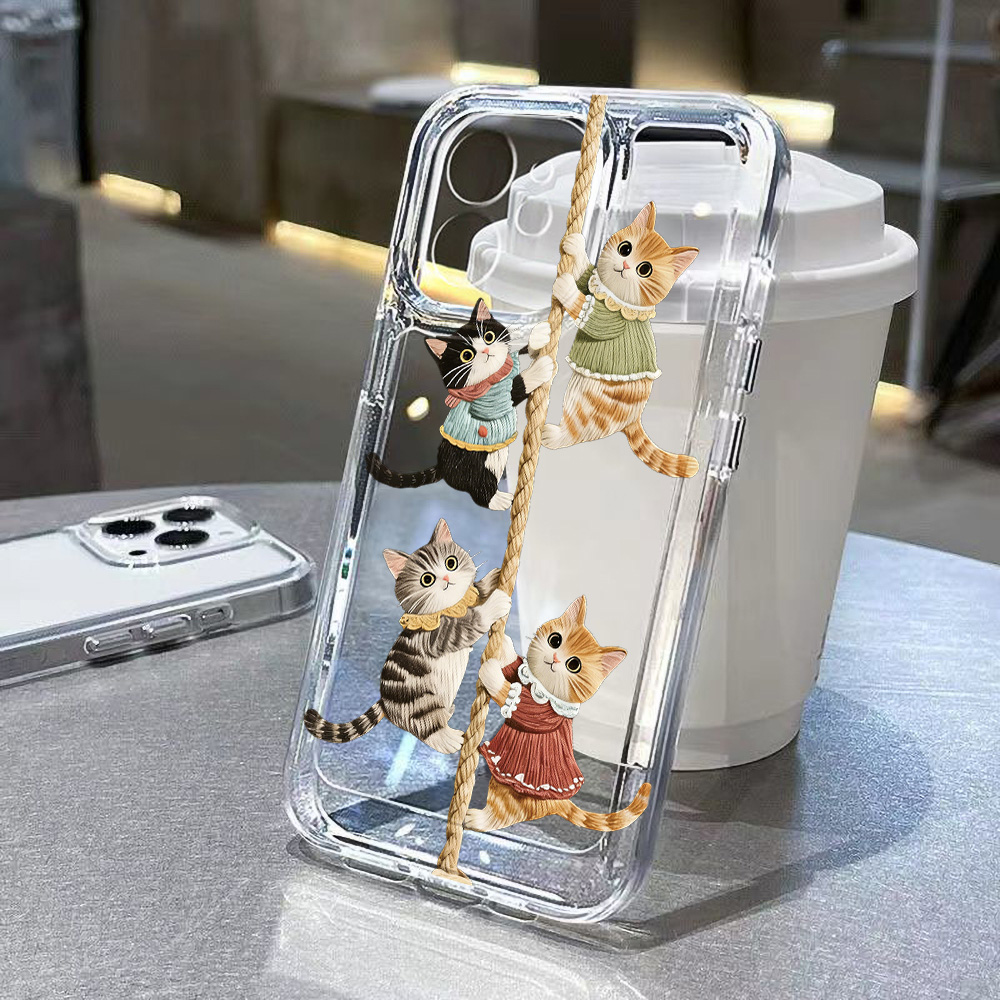 Phone Cases Cat - Cut Cat Silicone Phone Case For
