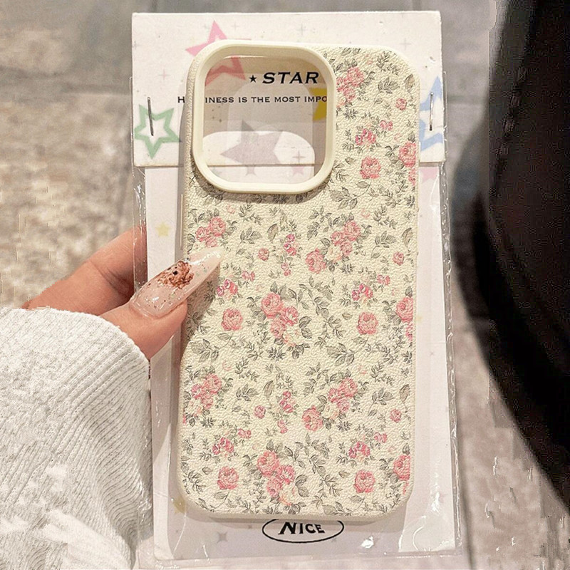 Phone Cases Blue - Adorable Girl Floral White Classic Soft