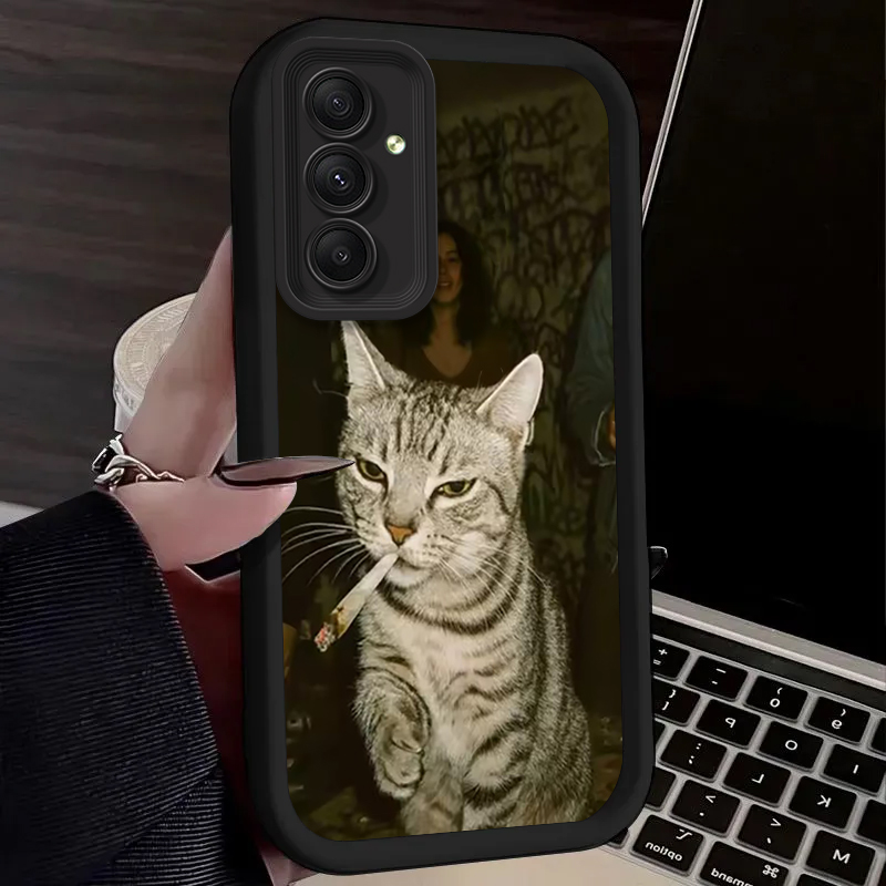 Trendy Cat Smoking Phone Case  - Phone Cases Cat review and price