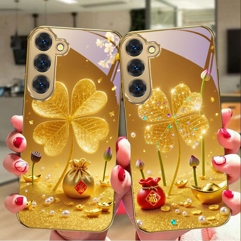 A huge golden clover For Samsu - Phone Cases Galaxy S24 review and price