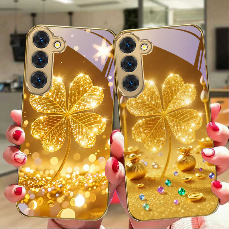 A huge golden clover For Samsu - Phone Cases Galaxy S24 review and price