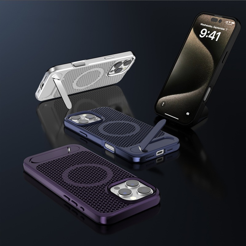 3D hollow Honeycomb Cooling Ma - Phone Cases With Stand review and price