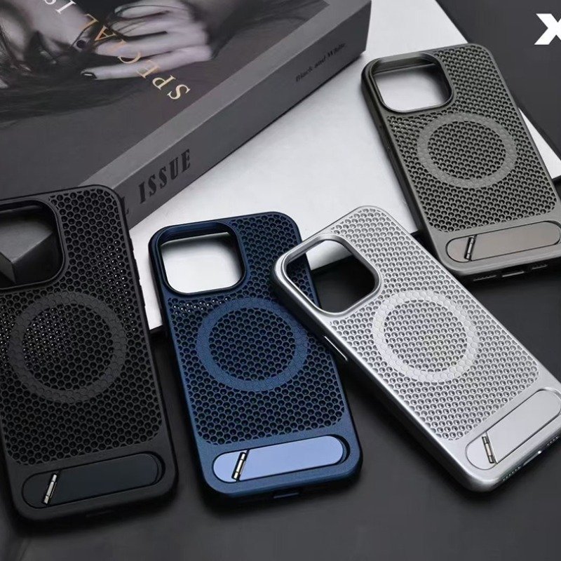 3D hollow Honeycomb Cooling Ma - Phone Cases With Stand review and price
