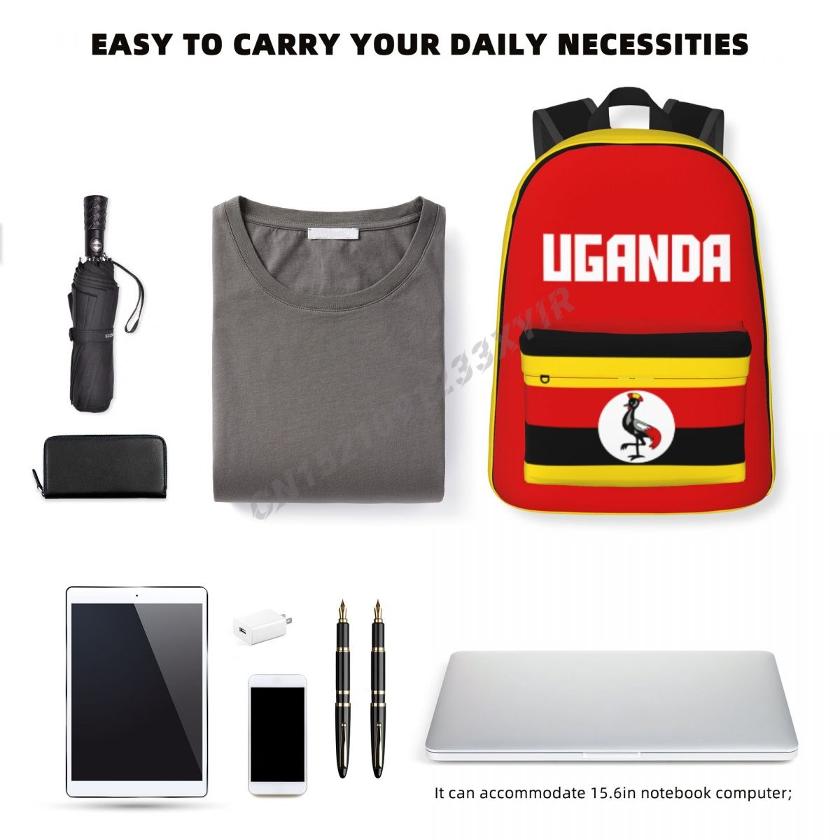 Unisex Backpack Uganda Flag Ug - Phone Cases Uganda review and price