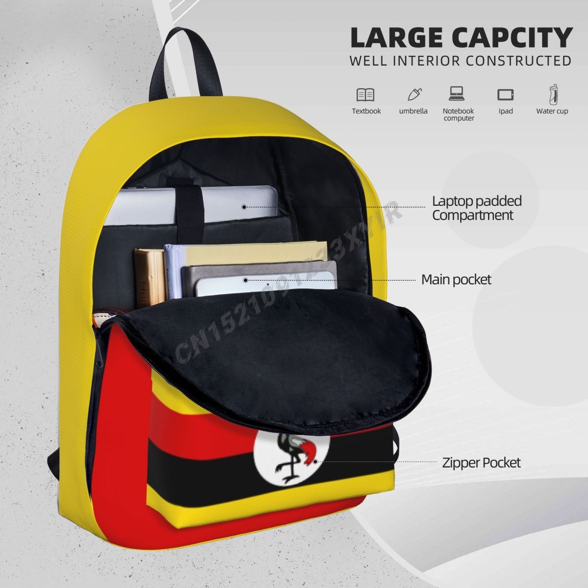 Unisex Backpack Uganda Flag Ug - Phone Cases Uganda review and price