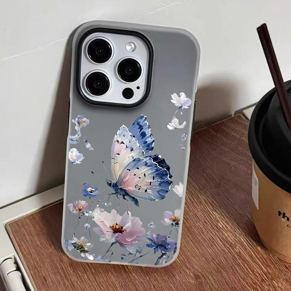 Watercolor Blue Purple Butterf - Phone Cases Blue review and price