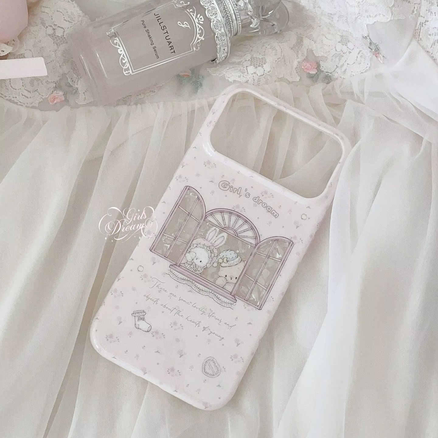 Kawaii Bunny Bear Floral Pink  - Phone Cases Cool Girl review and price