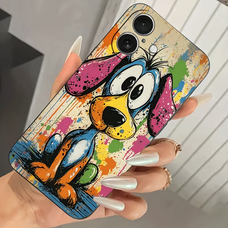 Graffiti Colored Puppy TPU Pho - Phone Cases For Iphone 16 review and price