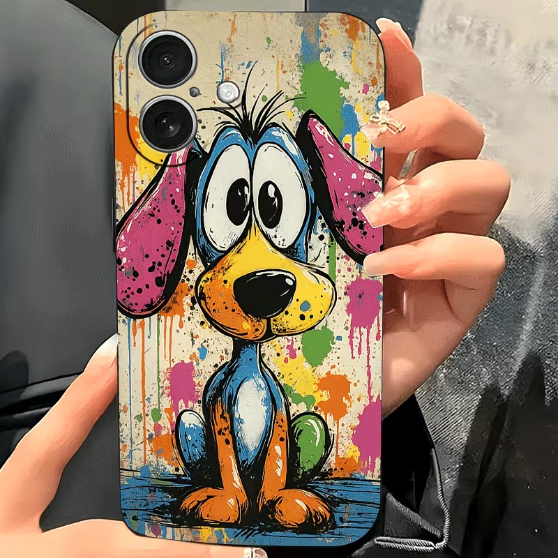 Graffiti Colored Puppy TPU Pho - Phone Cases For Iphone 16 review and price
