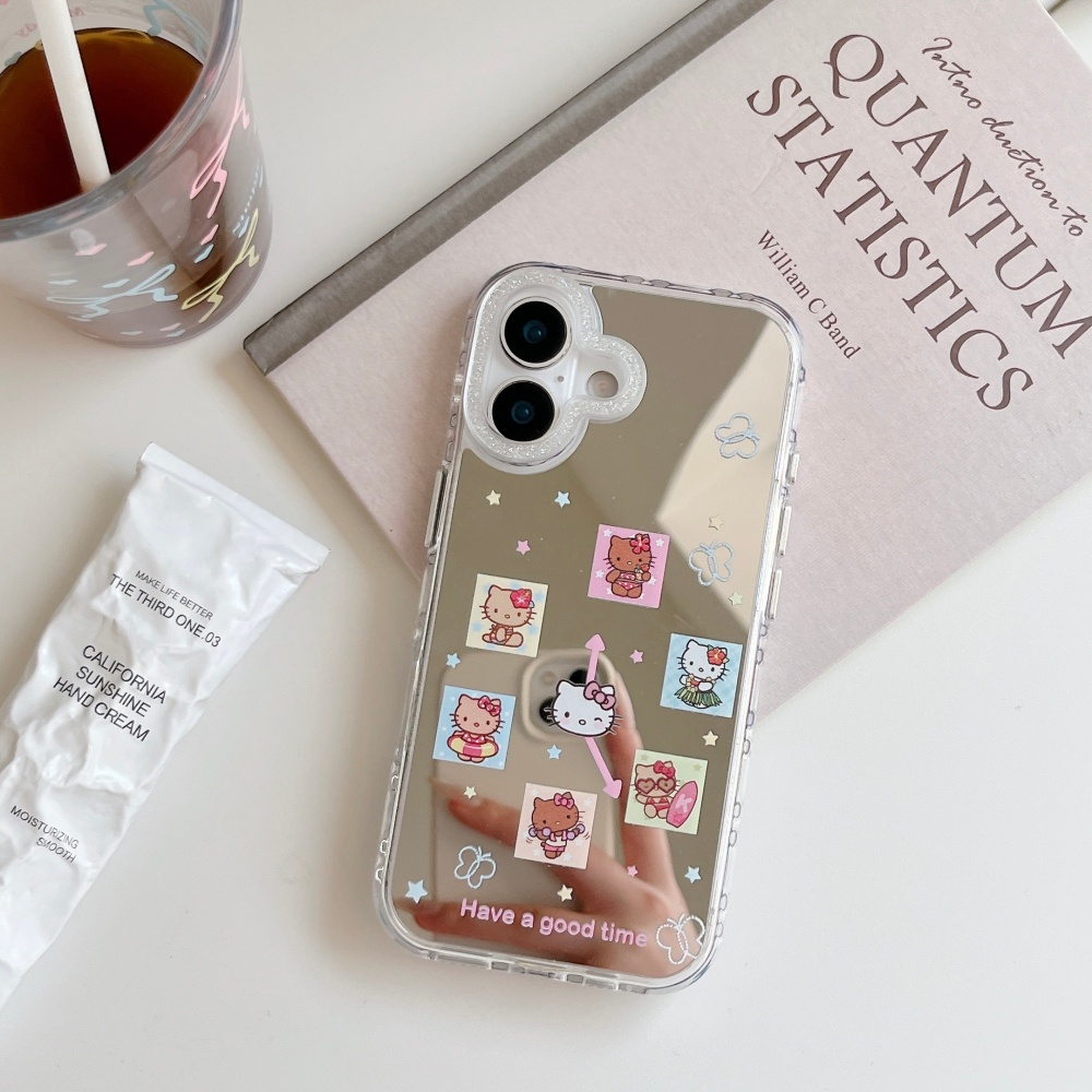 Cute Grid Cartoon Sanrio Hello - Phone Cases Cool Girl review and price