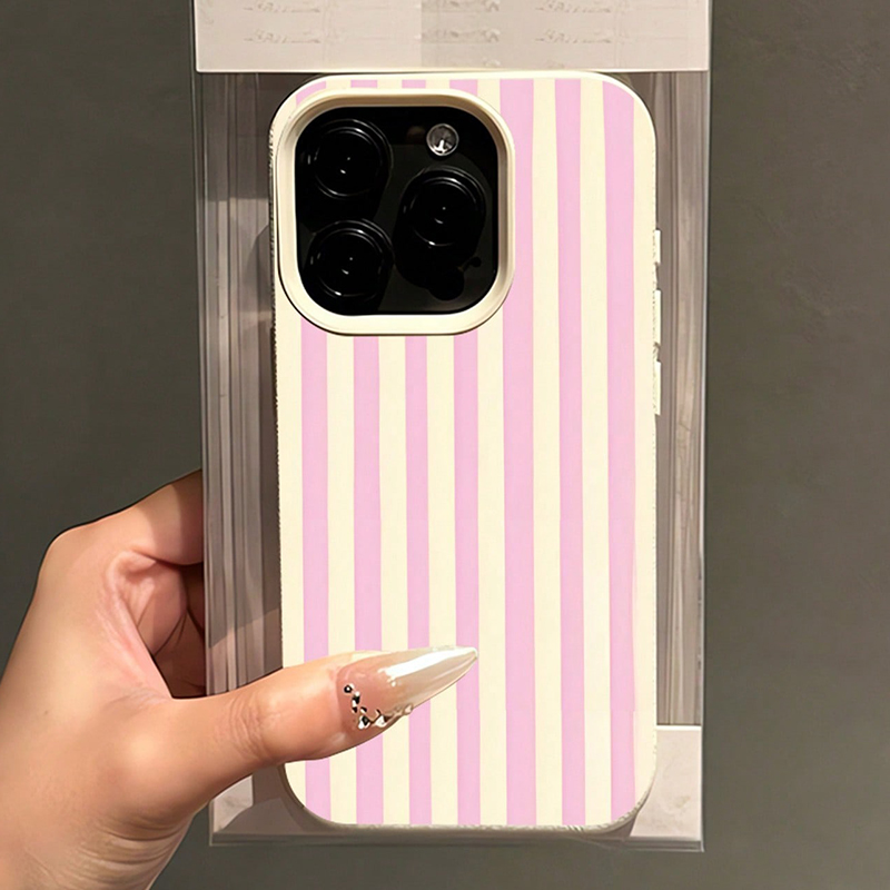 Simple Pink Vertical Striped L - Phone Cases Blue review and price