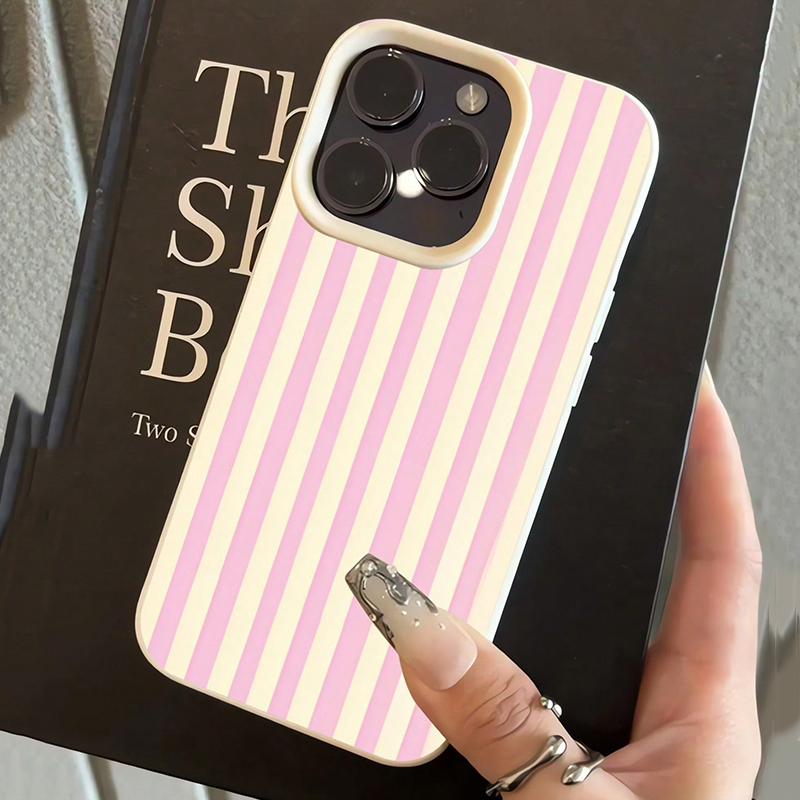 Simple Pink Vertical Striped L - Phone Cases Blue review and price