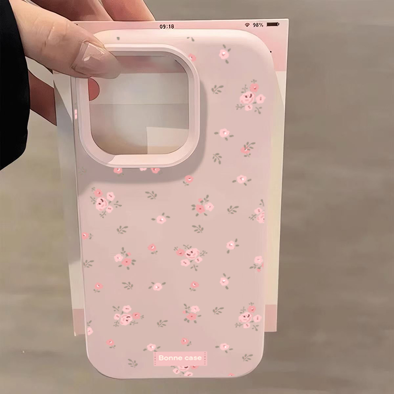 INS Korea Pink Flower Phone Ca - Phone Cases Blue review and price