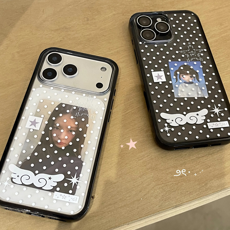 Ins Korean Girl Polka Dots Win - Phone Cases Cool Girl review and price