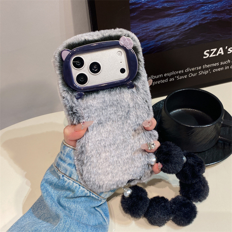Luxury Solid Colors Furry Plus - Phone Cases For Iphone 16 review and price