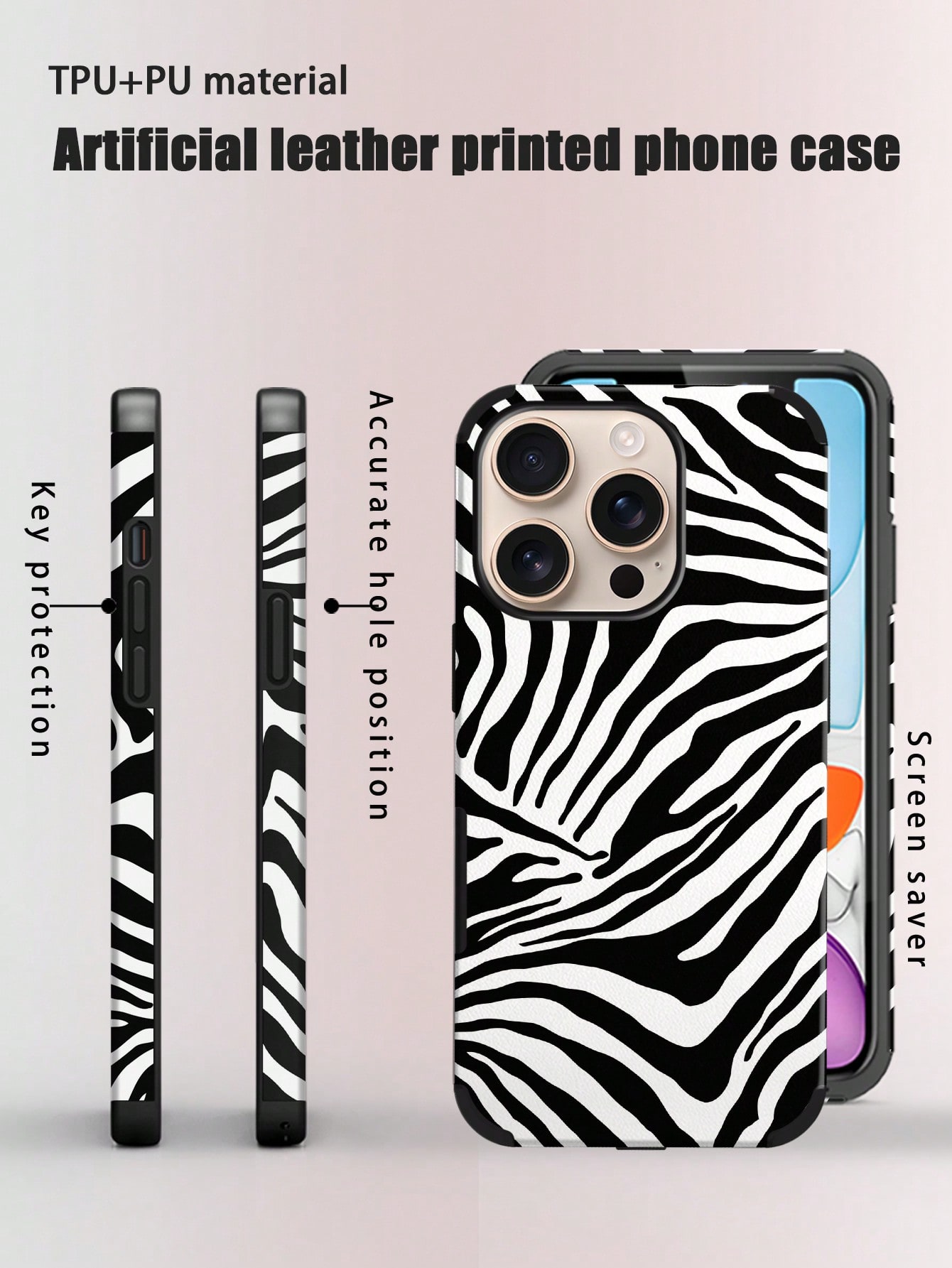 Fashionable Zebra Pattern Phon - Phone Cases Zebra review and price