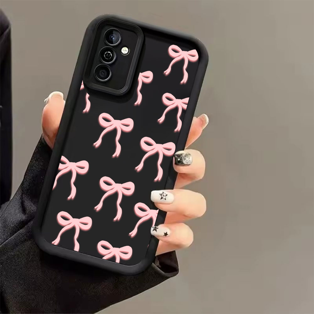 Pink Bow Print Soft TPU Phone  - Phone Cases Galaxy S24 review and price