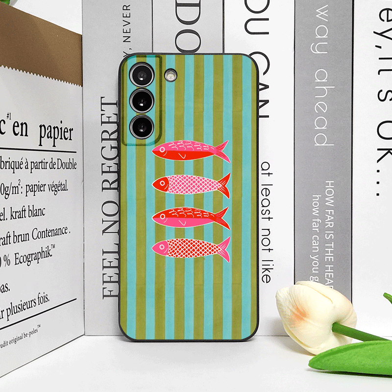 Cute Striped Pattern Sardines  - Phone Cases Oppo review and price