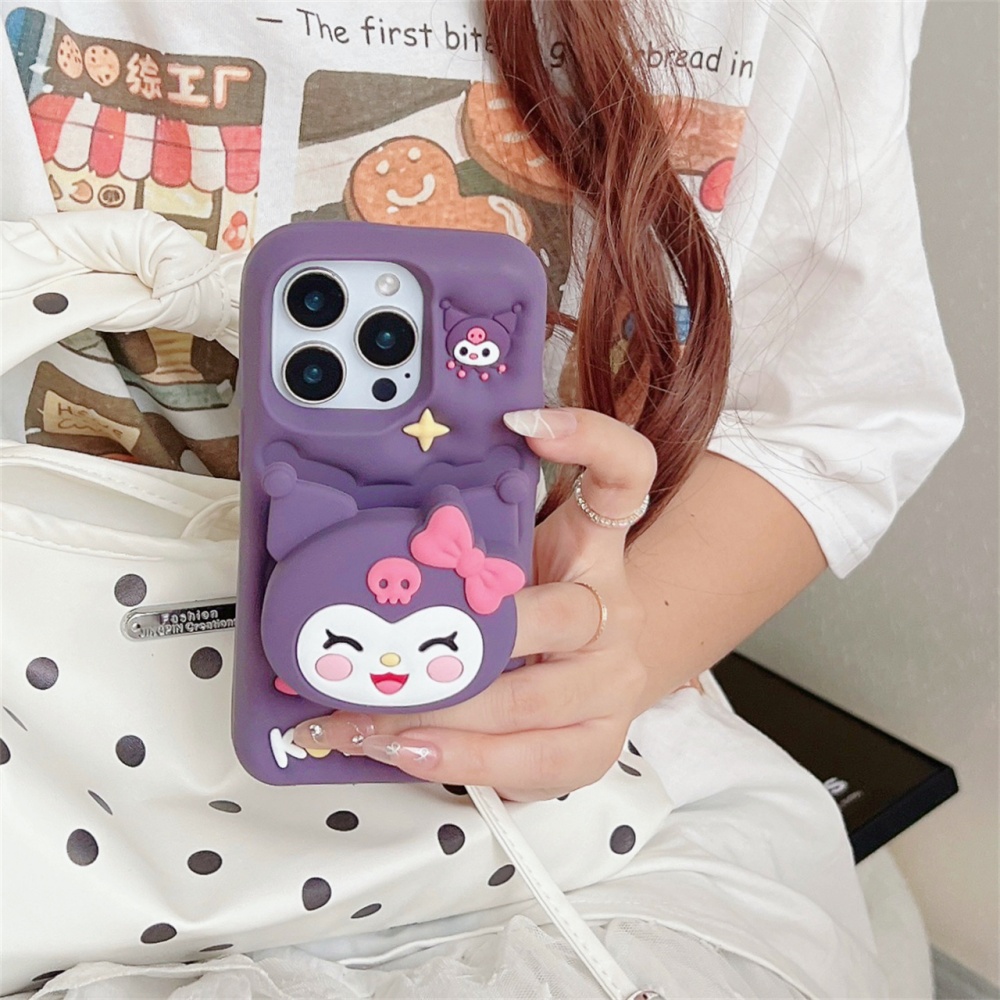 Cartoon Sanrio Cute 3D Cartoon - Phone Cases With Stand review and price