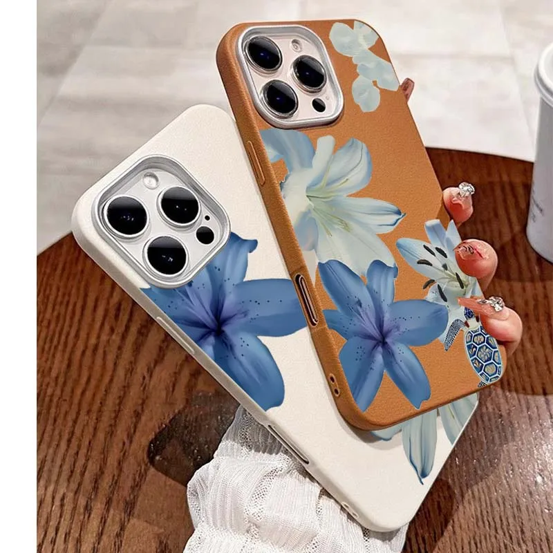 Elegant Blue Lily Fashion Patt - Phone Cases Blue review and price