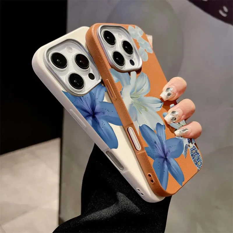 Elegant Blue Lily Fashion Patt - Phone Cases Blue review and price