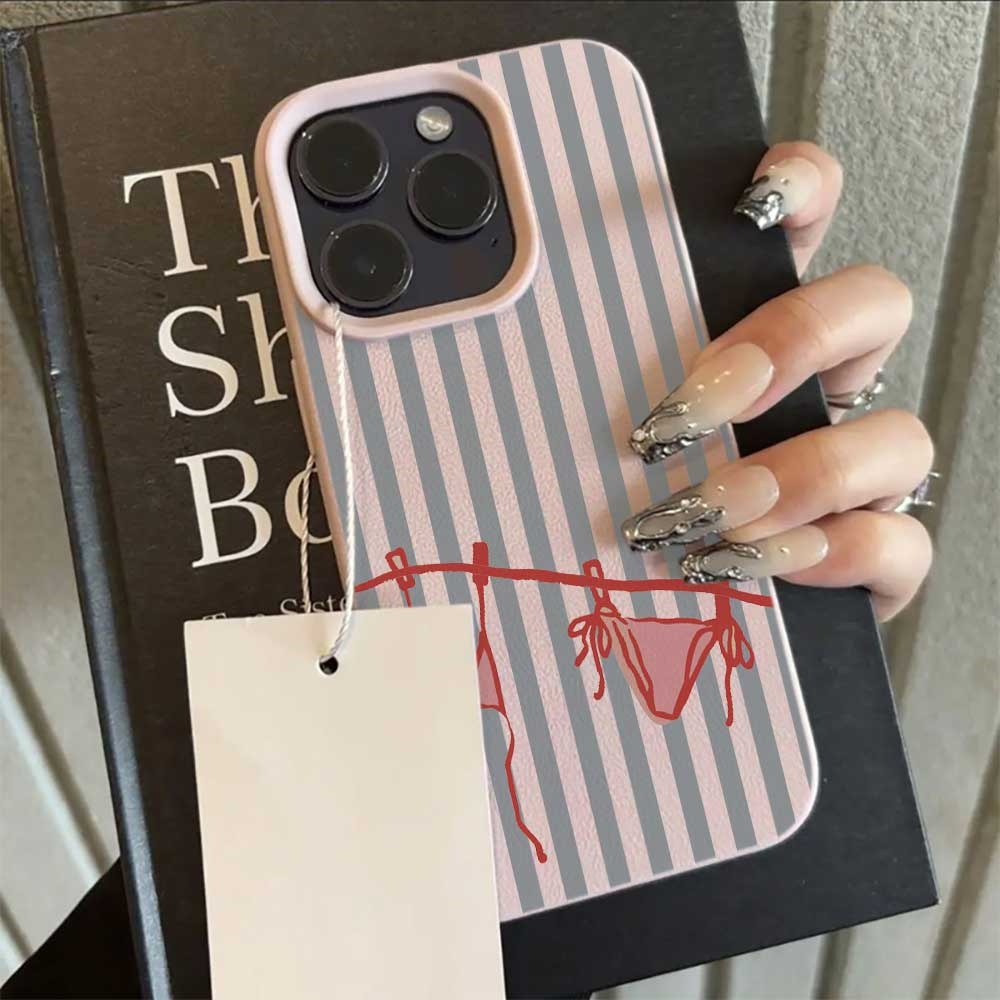 Blue White Striped Bikini Phon - Phone Cases Blue review and price