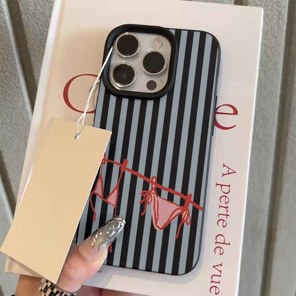 Blue White Striped Bikini Phon - Phone Cases Blue review and price