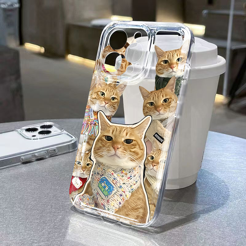Cute Bandana Cat Clear Phone C - Phone Cases Cat review and price