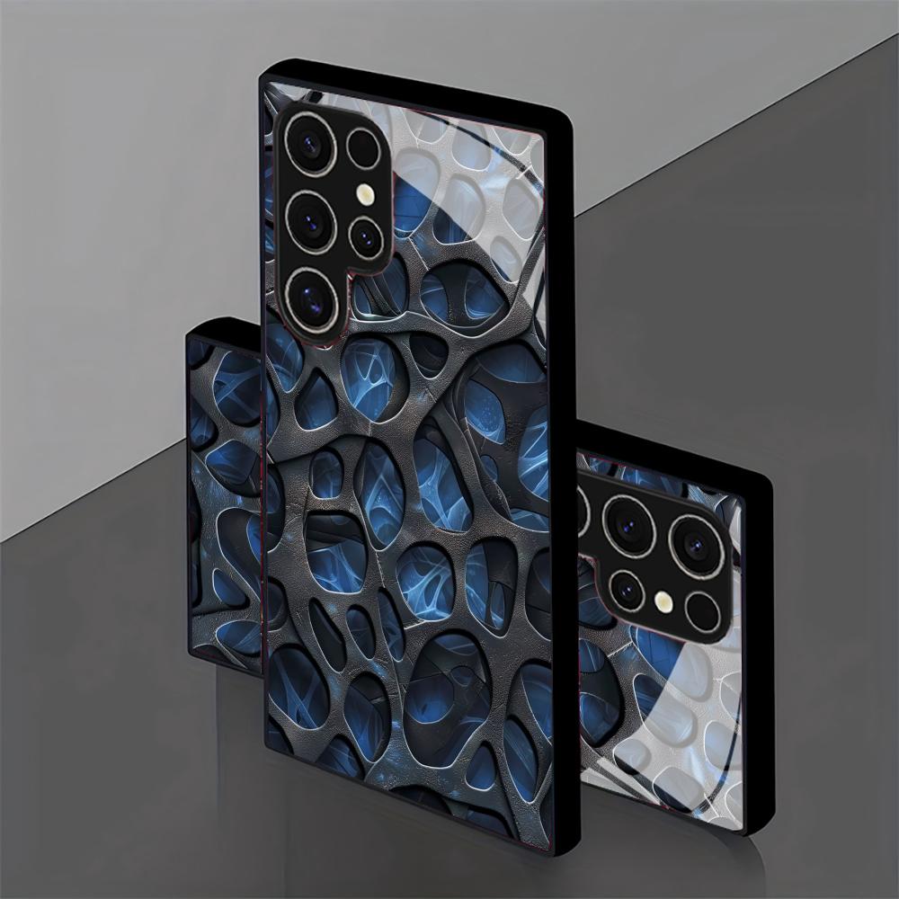 Cool blue honeycomb glass Phon - Phone Cases Blue review and price
