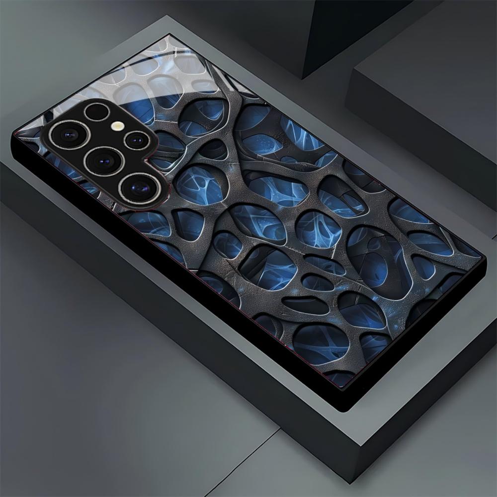 Cool blue honeycomb glass Phon - Phone Cases Blue review and price