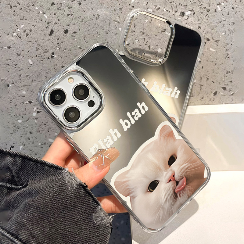 Luxury Make UP Mirror Phone Ca - Phone Cases Cat review and price