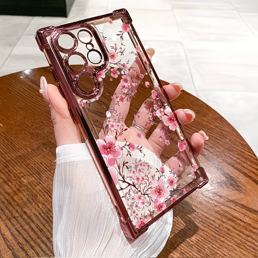 Cherry Blossom Electroplated F - Phone Cases Galaxy S24 review and price
