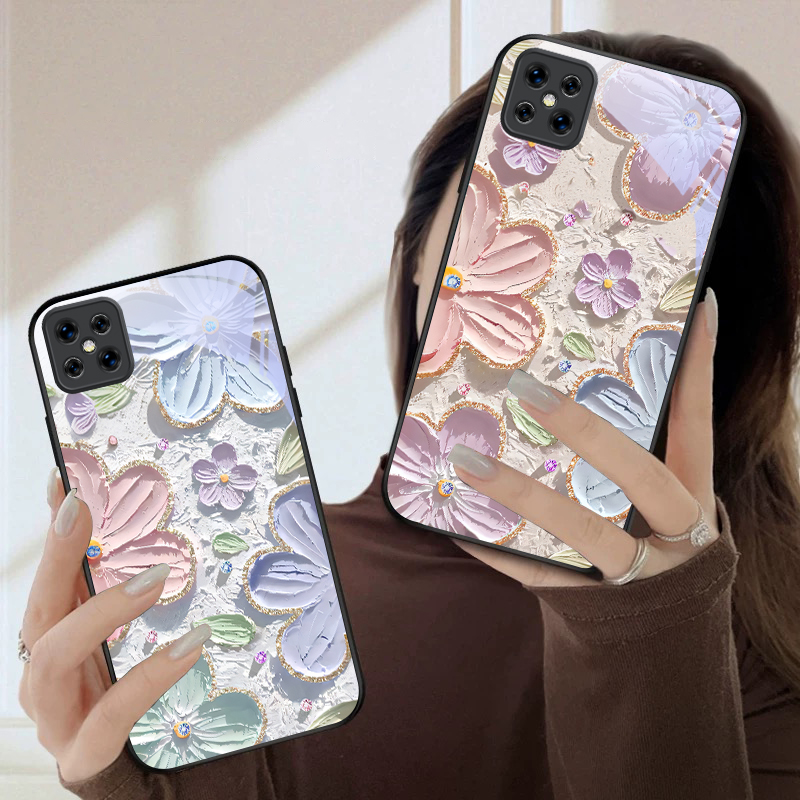 Cream Garden Flower Realm For  - Phone Cases Oppo review and price