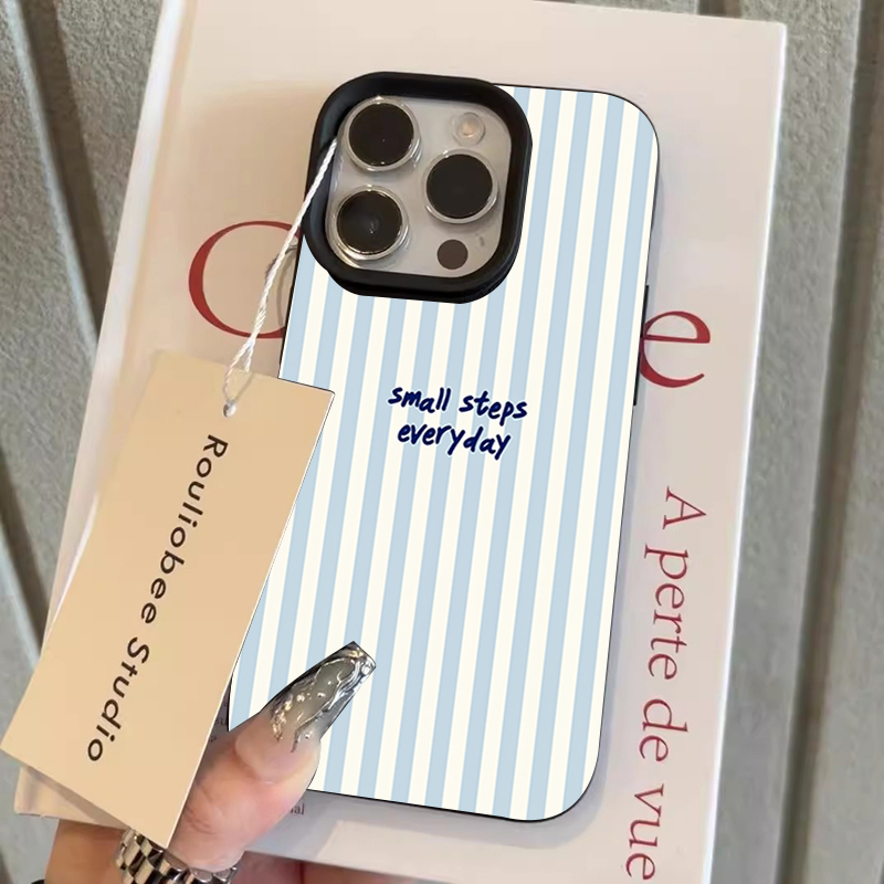 Blue English Blue White Stripe - Phone Cases Blue review and price