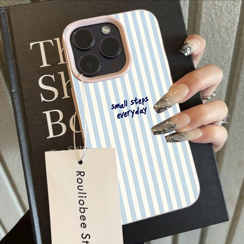 Blue English Blue White Stripe - Phone Cases Blue review and price