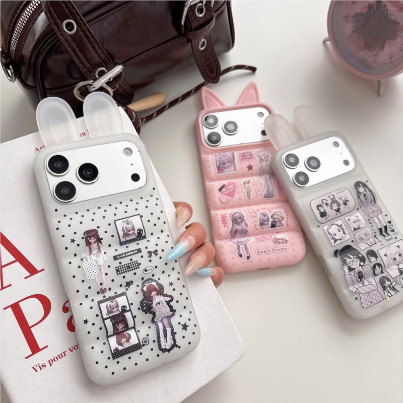 Japanese Y2K Cute Bunny Ear Ph - Phone Cases Cool Girl review and price